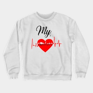 Couple valentine my love woman T-Shirt Crewneck Sweatshirt